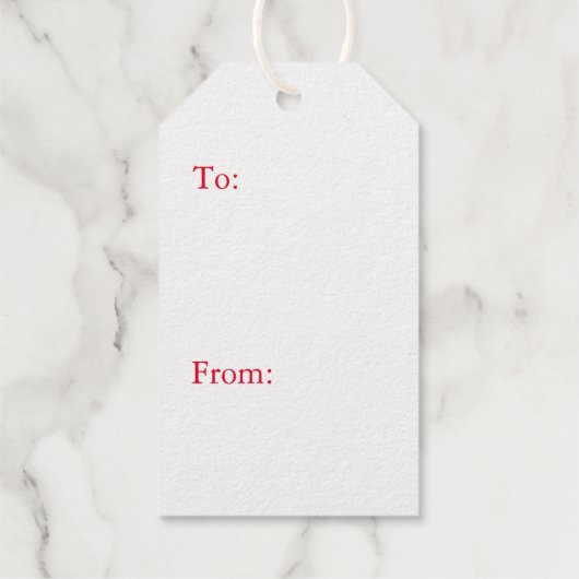 ビンテージクリスマスツリー実在フォイルギフトラベル ギフトタグ (裏面)