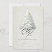 ビンテージクリスマスツリー招待状 | ああ何のおもしろいパーティー シーズンカード (正面)