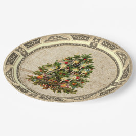 ビンテージクリスマスツリー紙プレート ペーパープレート