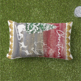 ビンテージクリスマスツリー アウトドアクッション