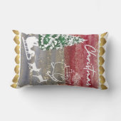 ビンテージクリスマスツリー アウトドアクッション (正面)