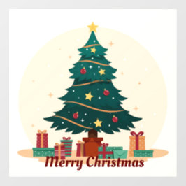 ビンテージクリスマスツリー ウィンドウサイン