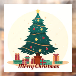 ビンテージクリスマスツリー ウィンドウサイン