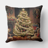 ビンテージクリスマスツリー クッション (裏面)