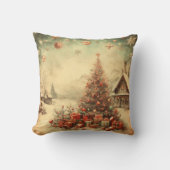 ビンテージクリスマスツリー クッション (正面)