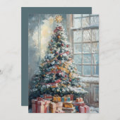 ビンテージクリスマスツリー シーズンカード (正面/裏面)