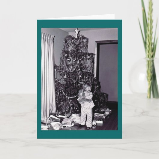 ビンテージクリスマスツリー シーズンカード (正面)