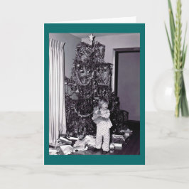 ビンテージクリスマスツリー シーズンカード