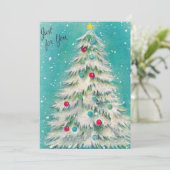 ビンテージクリスマスツリー シーズンカード (スタンド正面)