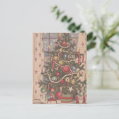 ビンテージクリスマスツリー シーズンポストカード (スタンド正面)