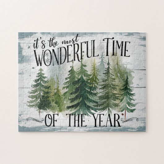 ビンテージクリスマスツリー ジグソーパズル (横)