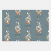 ビンテージクリスマスツリー |ハッピーホリデー ラッピングペーパーシート (正面2)