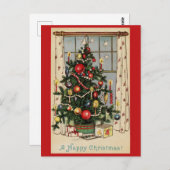 ビンテージクリスマスツリー ポストカード (正面/裏面)