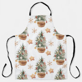 ビンテージクリスマスツリー |メリークリスマス エプロン (正面)