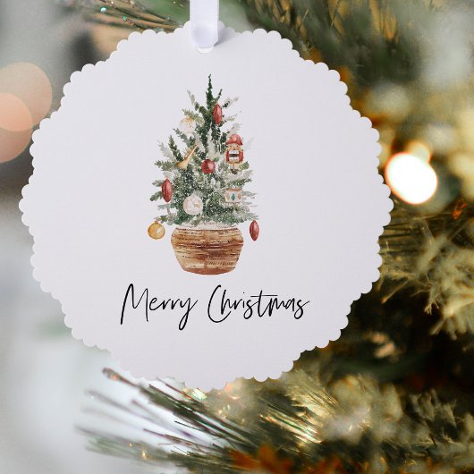 ビンテージクリスマスツリー |メリークリスマス オーナメントカード