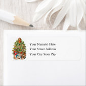 ビンテージクリスマスツリー ラベル (インサイチュ)