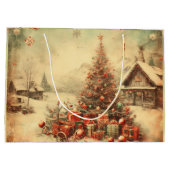 ビンテージクリスマスツリー ラージペーパーバッグ (裏面)