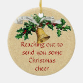 ビンテージクリスマステレフォンオーナメント セラミックオーナメント (裏面)