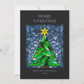 ビンテージクリスマステンドグラス シーズンカード (正面)