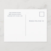 ビンテージクリスマステンドグラス シーズンポストカード (裏面)