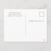 ビンテージクリスマステンドグラス シーズンポストカード (裏面)