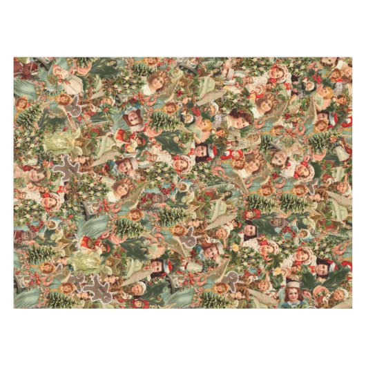 ビンテージクリスマステーブルクロス テーブルクロス (正面(横))