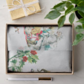 ビンテージクリスマスディアカー絵画トズホリデー 薄葉紙 (ギフト)