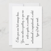 ビンテージクリスマスデコレーション オーナメント 水彩画 シーズンカード (裏面)