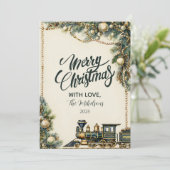 ビンテージクリスマストレイン シーズンカード (スタンド正面)