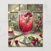 ビンテージクリスマスドリンククランベリーフィズスクラップブック (裏面)