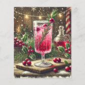 ビンテージクリスマスドリンククランベリーフィズスクラップブック (正面)