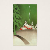 ビンテージクリスマスハウスインフォレスト冬の雪 (正面)