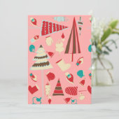 ビンテージクリスマスピンク シーズンカード (スタンド正面)