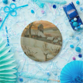 ビンテージクリスマスファームウィズディア ペーパープレート (パーティー)