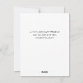 ビンテージクリスマスフレームファミリーフォトカード シーズンカード (裏面)