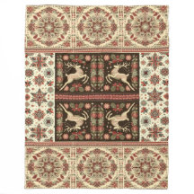 ビンテージクリスマスブランケットデザイン