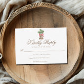 ビンテージクリスマスベルエレガントホリデー結婚ズ 出欠カード