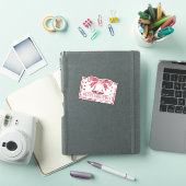 ビンテージクリスマスベルスタンプデザイン シール (iPadカバー)