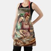 ビンテージクリスマスベーキングCookie エプロン (インサイチュ)