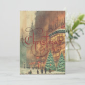 ビンテージクリスマスホリデーカード シーズンカード (スタンド正面)