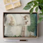 ビンテージクリスマスホリデーファミリーパーティーティッシュ 薄葉紙 (ギフト)