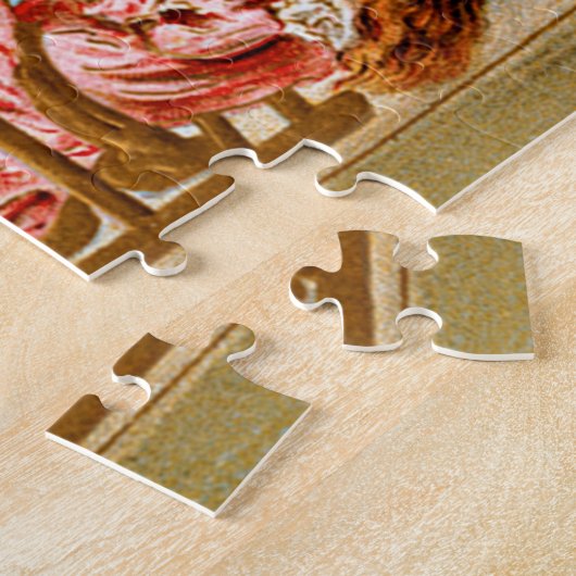 ビンテージクリスマスホリデーファミリー ジグソーパズル (側面)