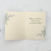 ビンテージクリスマスホリーカード シーズンカード (内部)