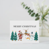 ビンテージクリスマスポストカード ポストカード (スタンド正面)