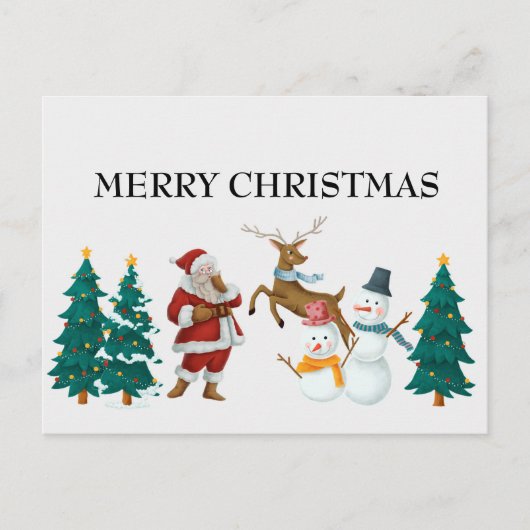 ビンテージクリスマスポストカード ポストカード (正面)