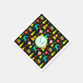 ビンテージクリスマスミッドセンチュリーレトロナプキン スタンダードカクテルナプキン (角)