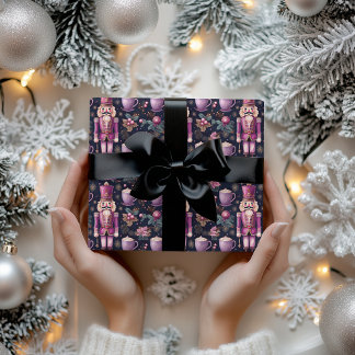 ビンテージクリスマスラッピング紙くるみ割り紙 ラッピングペーパー