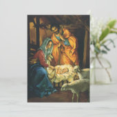 ビンテージクリスマス出生、マンガーのベビーイエス (スタンド正面)