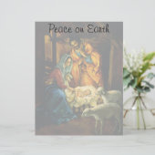 ビンテージクリスマス出生、マンガーのベビーイエス (スタンド正面)