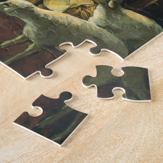 ビンテージクリスマス出生、マンガーのベビーイエス ジグソーパズル (側面)